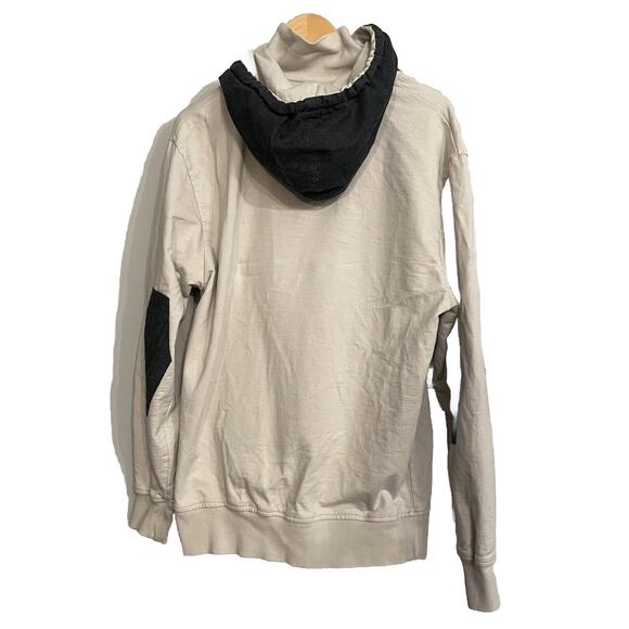 A. Tiziano Hoodie Shawl Neck Pullover Pockets Elbow Patches Slim Fit Mens XXL - Picture 2 of 6